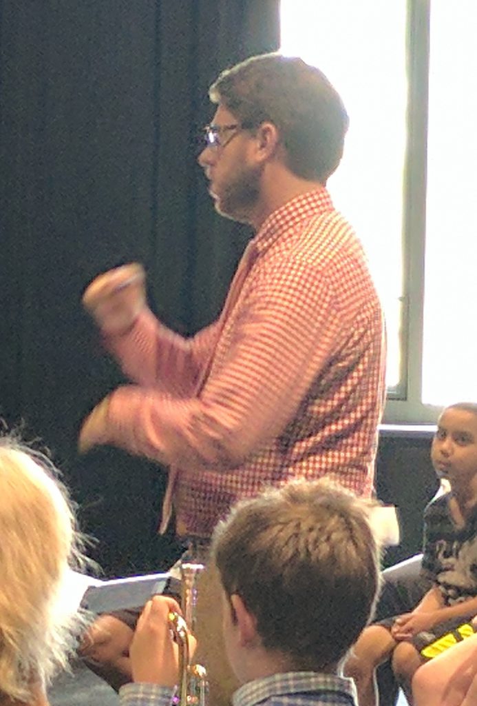 Ryan Noe conducting ConcordCarlisle Adult & Community Education